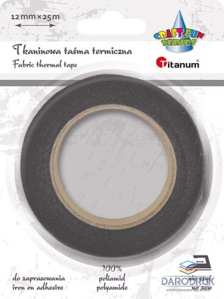 Titanum Taśma specjalnego przeznaczenia Craft-Fun Series Taśma termiczna 12x25 [mm x m] czarna Titanum