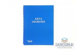 Warta Teczka do akt osobowych A4 ABCDE niezadrukowana niebieski karton Warta (1824-339-093)