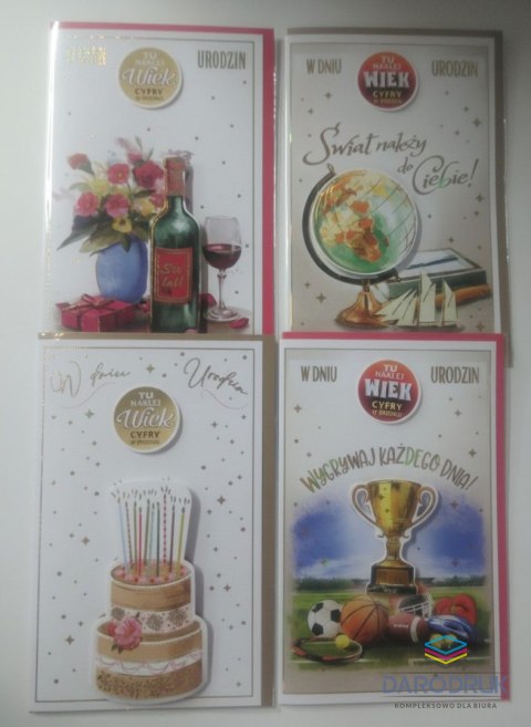 Ab Card Kartka składana Cyfry CR AB+ Ab Card (5905937482149)