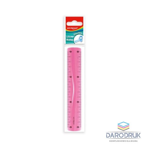 Keyroad Linijka gumowa elastyczna 15cm Keyroad (KR970854-15)