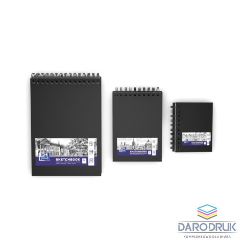 Oxford Blok artystyczny czarny A4 100g 50k Oxford (400152648)