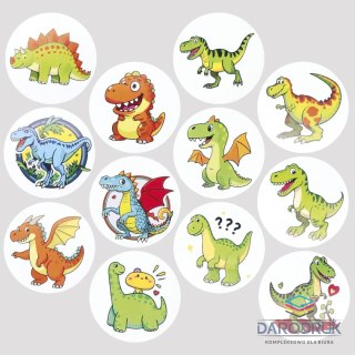 Titanum Naklejka (nalepka) Craft-Fun Series Dinozaury Naklejki na rolce Titanum (25YQ-028)