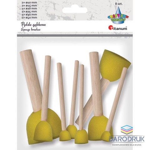 Titanum Pędzel Craft-Fun Series gąbka do malowania zestaw 8szt. nr mix Titanum (20SL1201)