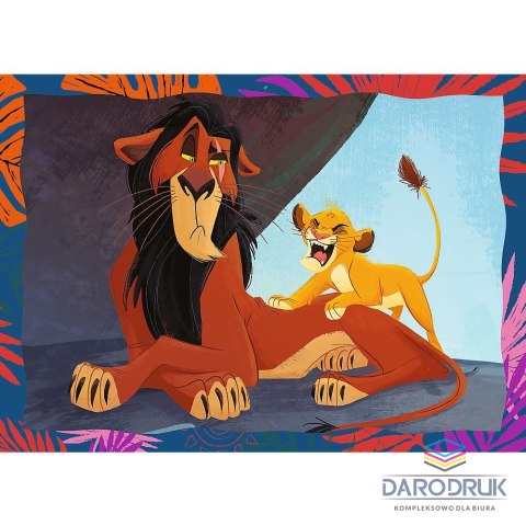 Trefl Puzzle Król Lew 4w1 el. Trefl (34653)