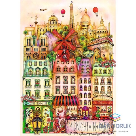 Trefl Puzzle premium plus O północy w Paryżu 1000 el. Trefl (12073)