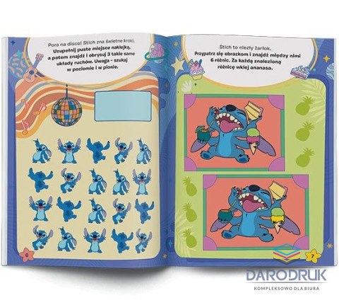 Ameet Książka dla dzieci Stich. 100 brokatowych naklejek Ameet (NB 9107)
