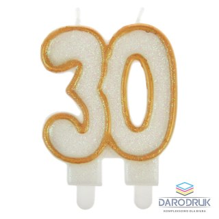 Arpex Świeczka urodzinowa cyferka 30 Arpex (DS7768)