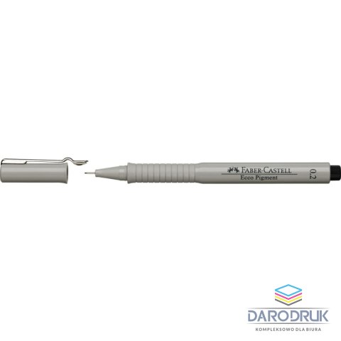 Faber Castell Cienkopis kreślarski Ecco Pigment wkład czarny 0,2mm 1kol. Faber Castell (FC166299)