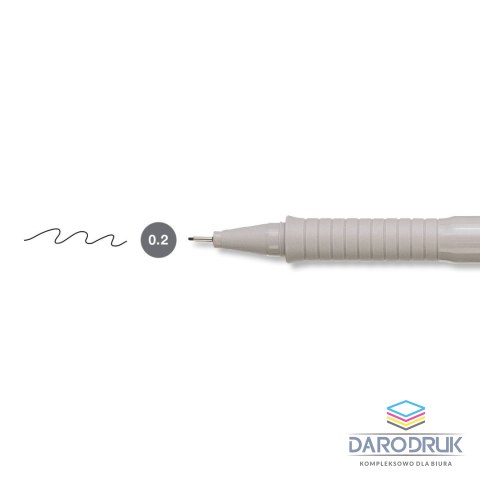 Faber Castell Cienkopis kreślarski Ecco Pigment wkład czarny 0,2mm 1kol. Faber Castell (FC166299)