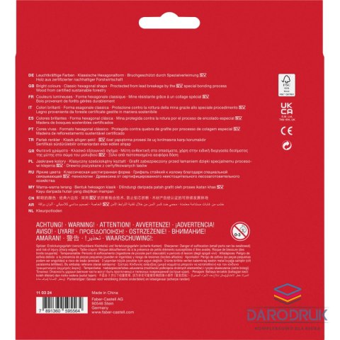 Faber Castell Kredki ołówkowe 24 kol. Faber Castell (110324)
