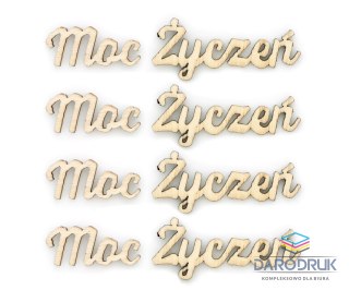 Galeria Papieru Ozdoba świąteczna drewniana napis Moc Życzeń Galeria Papieru (253016)