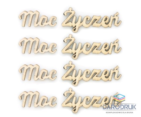 Galeria Papieru Ozdoba świąteczna drewniana napis Moc Życzeń Galeria Papieru (253016)