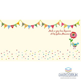 Henry Kartka składana kw Karnet KW BALONOWE ŻYCZENIA Henry (5905701484126)