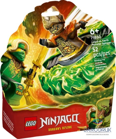 Lego Klocki konstrukcyjne Ninjago Lloyd kontra ziemny potwór na spinnerze Lego (71850)