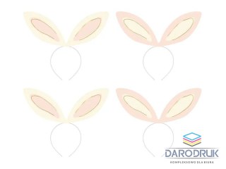 Partydeco Opaska Uszy królika, 12.5x29 cm, mix Partydeco (OP35)