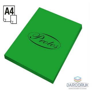 Protos Papier kolorowy A4 zielony 100k. 80g Protos
