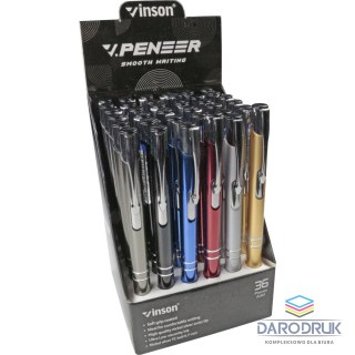 Vinson Długopis Vinson 0,7mm niebieski wkład mix kolorów 208