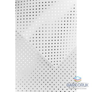 Galeria Papieru Papier ozdobny (wizytówkowy) A4 metaliczne kropki srebrny srebrny 200g Galeria Papieru (208933)