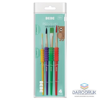 Interdruk Pędzel BB KIDS z uchwytem 5902277327789 nr 4 Interdruk (4 sztuki)