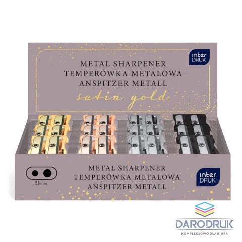 Interdruk Temperówka Satin Gold podwójna mix metal Interdruk