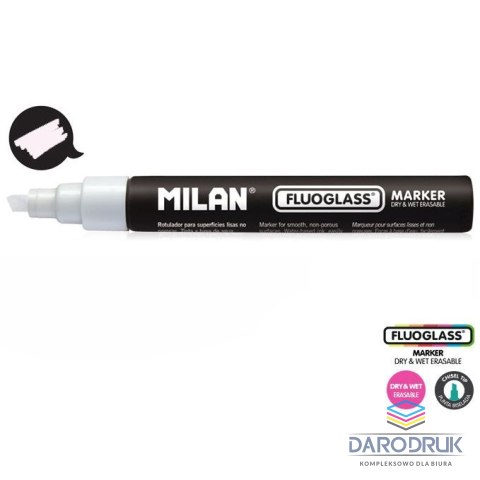 Milan Marker specjalistyczny do szyb fluo wkład biały 2,0-4,0mm Milan (591291012)