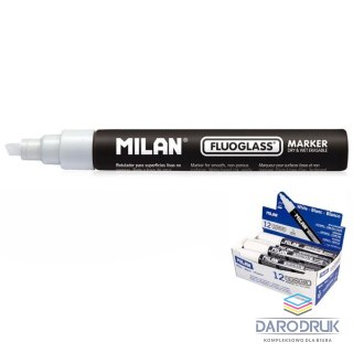 Milan Marker specjalistyczny do szyb fluo wkład biały 2,0-4,0mm Milan (591291012)
