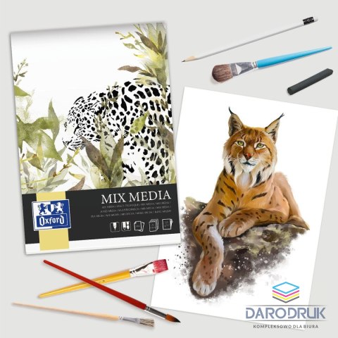 Oxford Blok artystyczny DO MIXMEDIA A3 225g 25k Oxford (400166124)