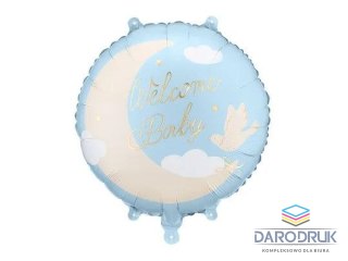 Partydeco Balon foliowy Welcome Baby 18cal Partydeco (FB350-001J)