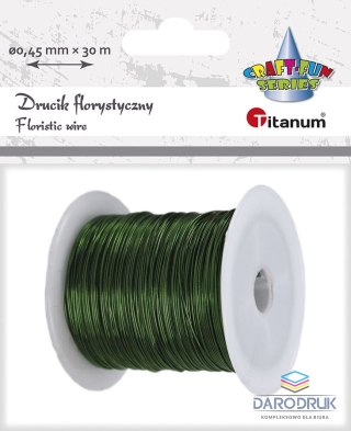 Titanum Drucik florystyczny Titanum Craft-Fun Series 0,45mm x 30m zielony (PJ499)