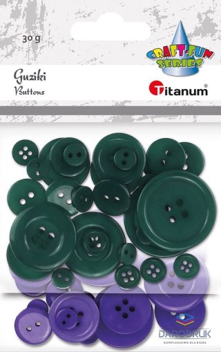 Titanum Guziki Craft-Fun Series plastikowe mix Titanum (24BR0202-32)
