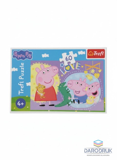 Trefl Puzzle Peppa Pig Szczęśliwa świnka 60 el. Trefl (17414)