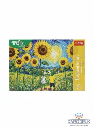 Trefl Puzzle Trefliki Spacer wśród słoneczników 100 el. Trefl (16560)