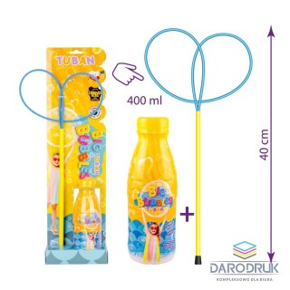 Tuban Bańki mydlane Obręcz Pro Motylek + płyn 400ml Tuban (TU3200)
