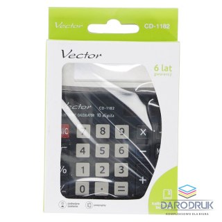 Vector Kalkulator na biurko Vector (KAV CD-1182 BLK)