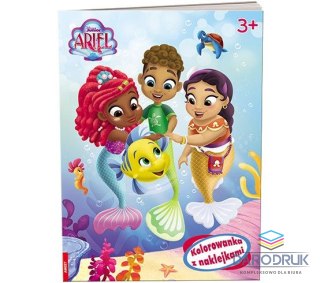 Ameet Książka dla dzieci Disney. Ariel Kolorowanka z Naklejkami Ameet (NA-9133)