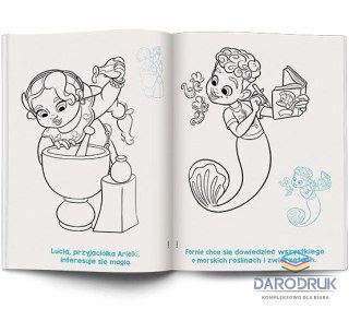 Ameet Książka dla dzieci Disney. Ariel Kolorowanka z Naklejkami Ameet (NA-9133)
