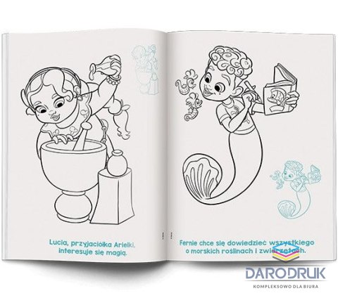 Ameet Książka dla dzieci Disney. Ariel Kolorowanka z Naklejkami Ameet (NA-9133)