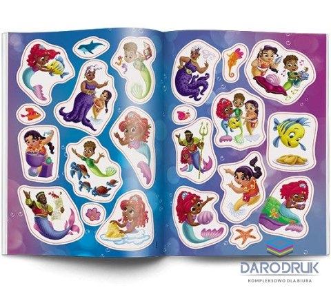 Ameet Książka dla dzieci Disney. Ariel Kolorowanka z Naklejkami Ameet (NA-9133)