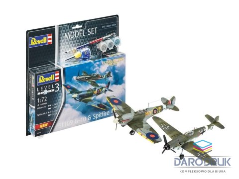 Cobi Model do sklejania set combat set 1:72 Messerschmitt Bf109G-10 Cobi (REV-63710)