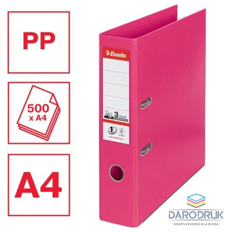 Esselte Segregator dźwigniowy No.1 Power A4 75mm fuksja Esselte (811313)