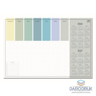 Interdruk Kalendarz biurkowy BIUWAR 2027 Color 590mm x 400mm Interdruk (59x40 cm 30kart.)