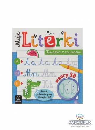 Książka dla dzieci Moje Literki. Książka z rowkami