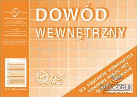 Michalczyk i Prokop Druk offsetowy A6 Dowód wewnętrzny 50k. Michalczyk i Prokop (K-13)