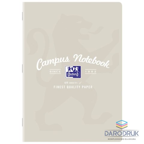 Oxford Zeszyt A4 CAMPUS PASTEL 60k. 90g krata [mm:] 207x294 Oxford (400160108)