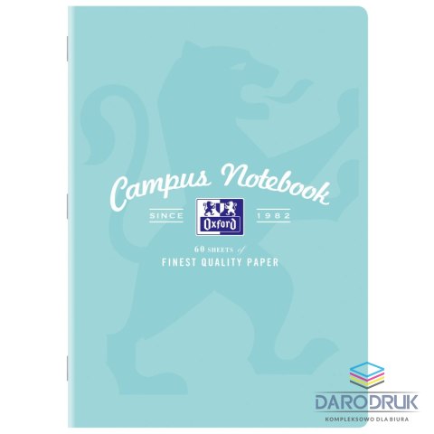 Oxford Zeszyt A4 CAMPUS PASTEL 60k. 90g krata [mm:] 207x294 Oxford (400160108)