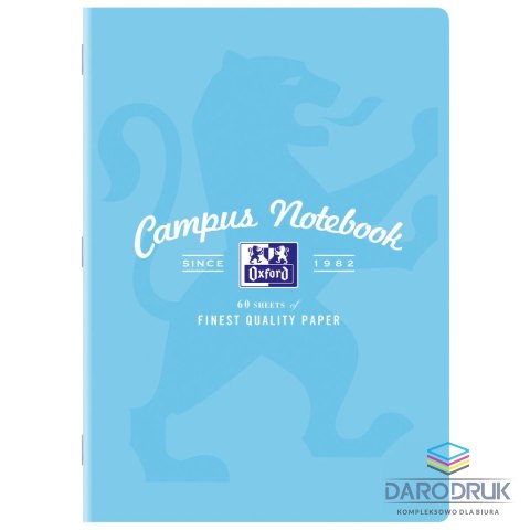 Oxford Zeszyt A4 CAMPUS PASTEL 60k. 90g krata [mm:] 207x294 Oxford (400160108)
