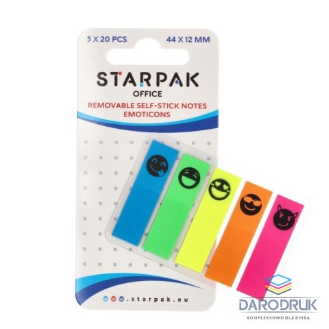Starpak Zakładki indeksujące 100k [mm:] 44x12 Starpak (472874)