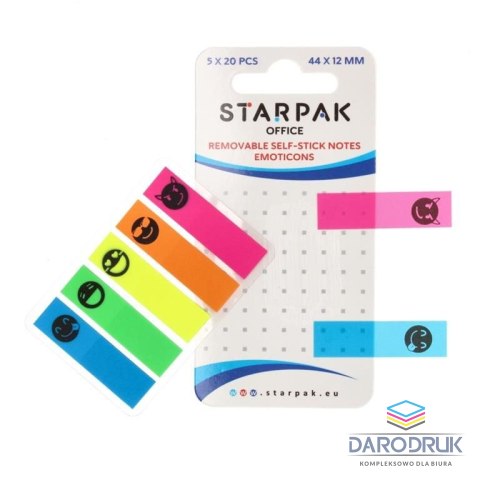 Starpak Zakładki indeksujące 100k [mm:] 44x12 Starpak (472874)