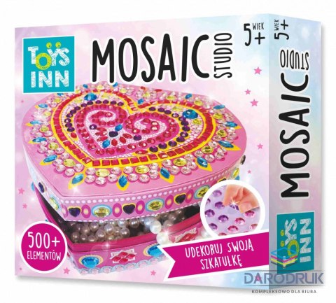 Stnux Zestaw kreatywny dla dzieci Szkatułka mozaika Serce Stnux (STN8066)