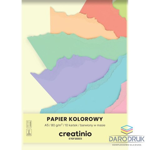 Top 2000 Papier kolorowy A5 Creatinio mix 80g Top 2000 (400176683)